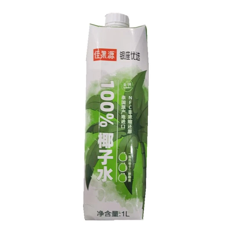 银座优选佳果源100%NFC椰子水1L/盒