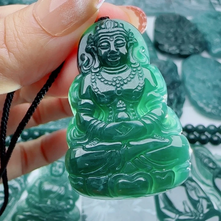 翡翠未镶嵌颈饰多样性发货天然A货翡翠