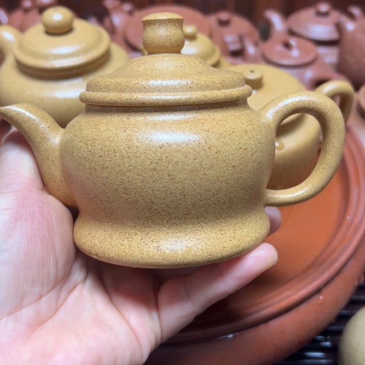 ᦾ****茶壶紫砂宜兴原矿黄金段