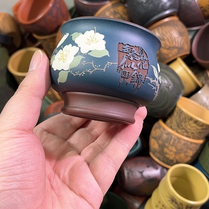 茶杯紫砂全手工紫砂主人杯