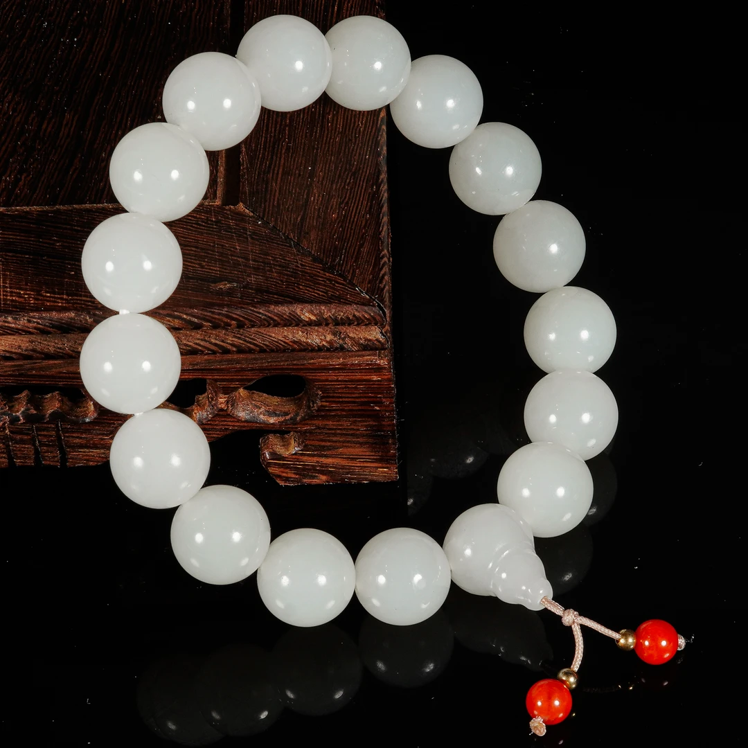 LOT.032羊脂白玉手串/X2330