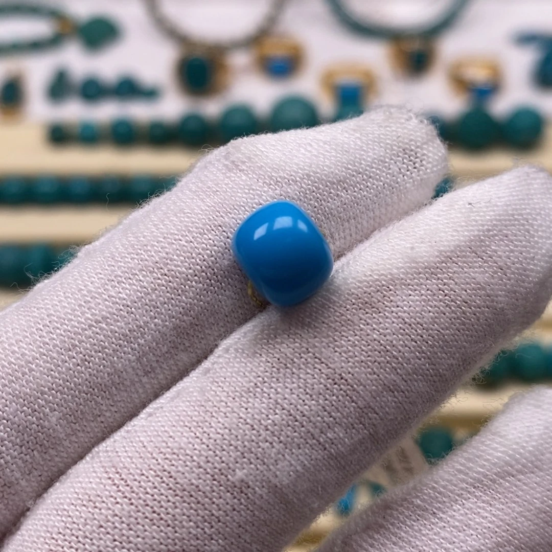 绿松石未镶嵌珠宝奇石老型8.9mm