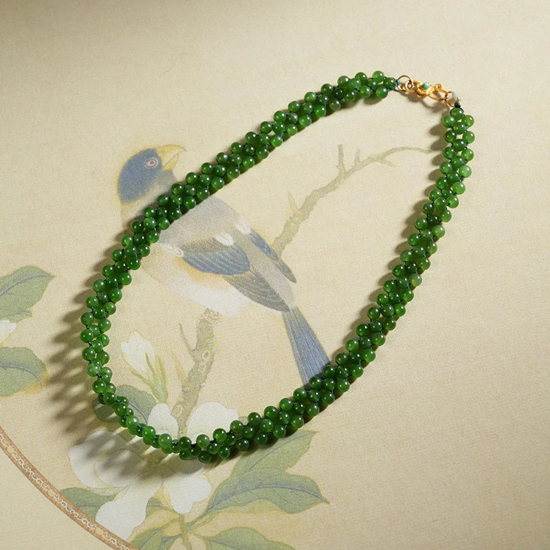 【老掌柜】和田玉/碧玉妈妈链/项链/M121409