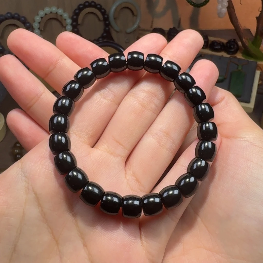 和田玉未镶嵌颈饰卡9黑青