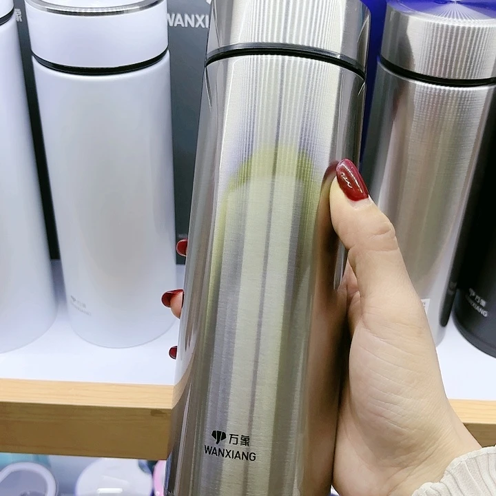 万象品牌保温杯H104S钢本色