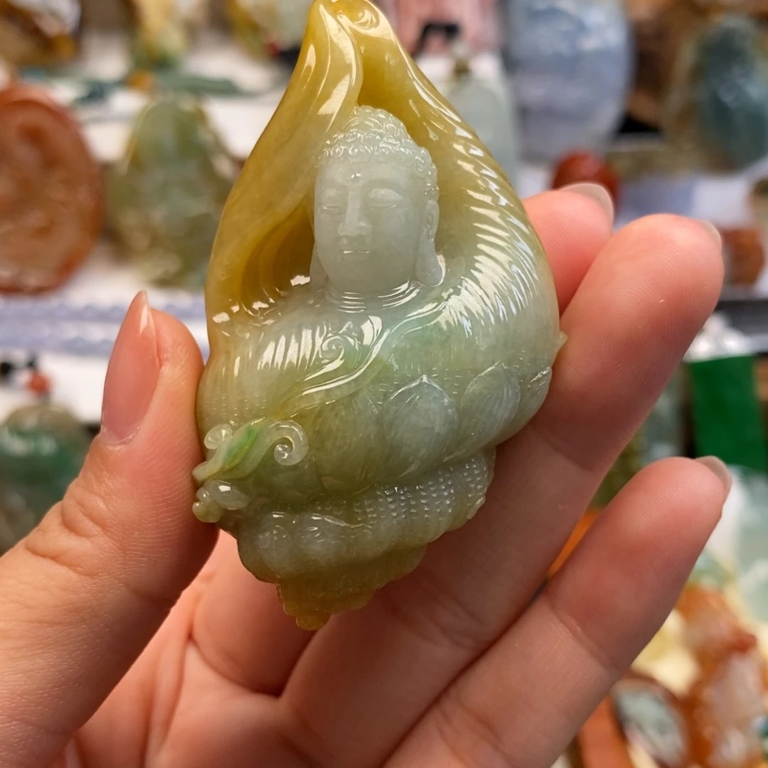 颈饰未镶嵌翡翠佛
