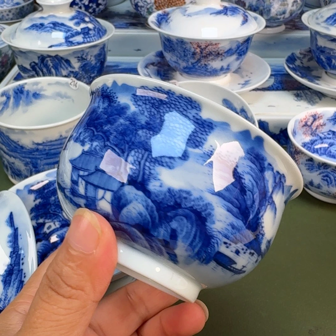 景德镇纯手绘茶具圆圆226