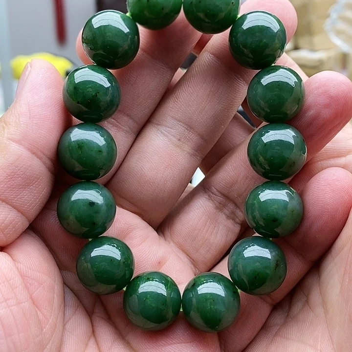 【闪购商品】未镶嵌手链和田玉16碧玉