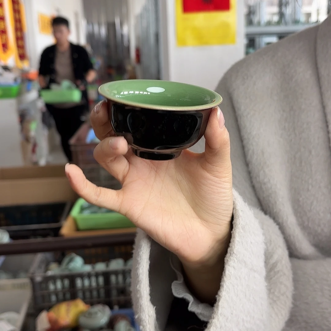龙泉云间青瓷小米茶器