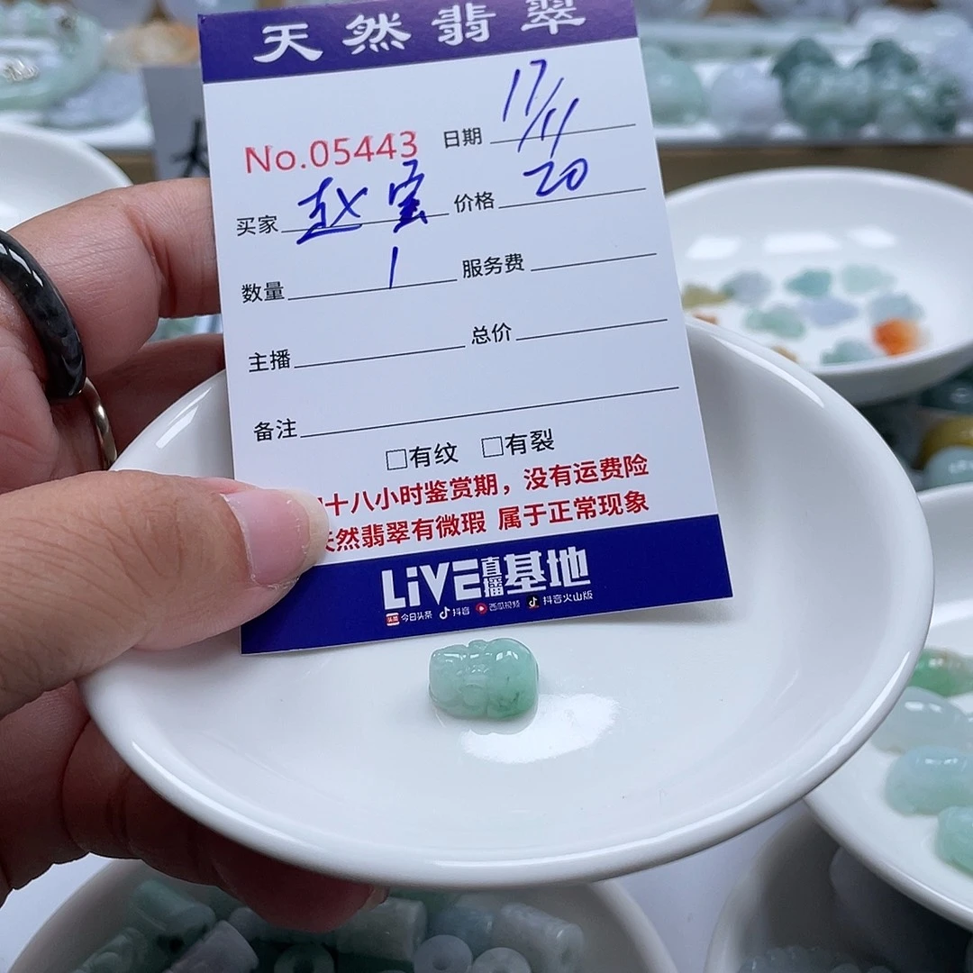 赵***宝翡翠未镶嵌颈饰5678