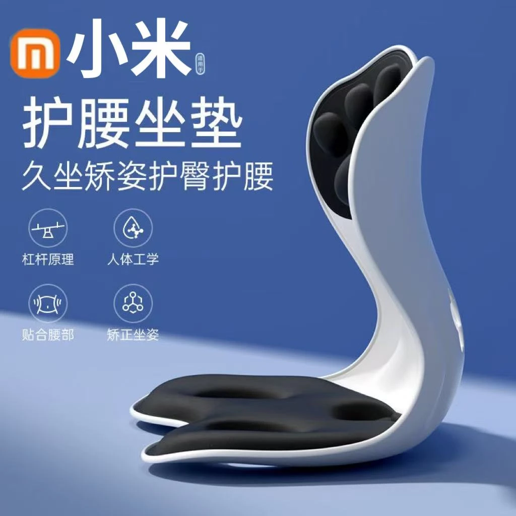 护腰坐垫人体工学坐姿椅脊椎腰托支撑靠垫-体办公室久坐不累神器