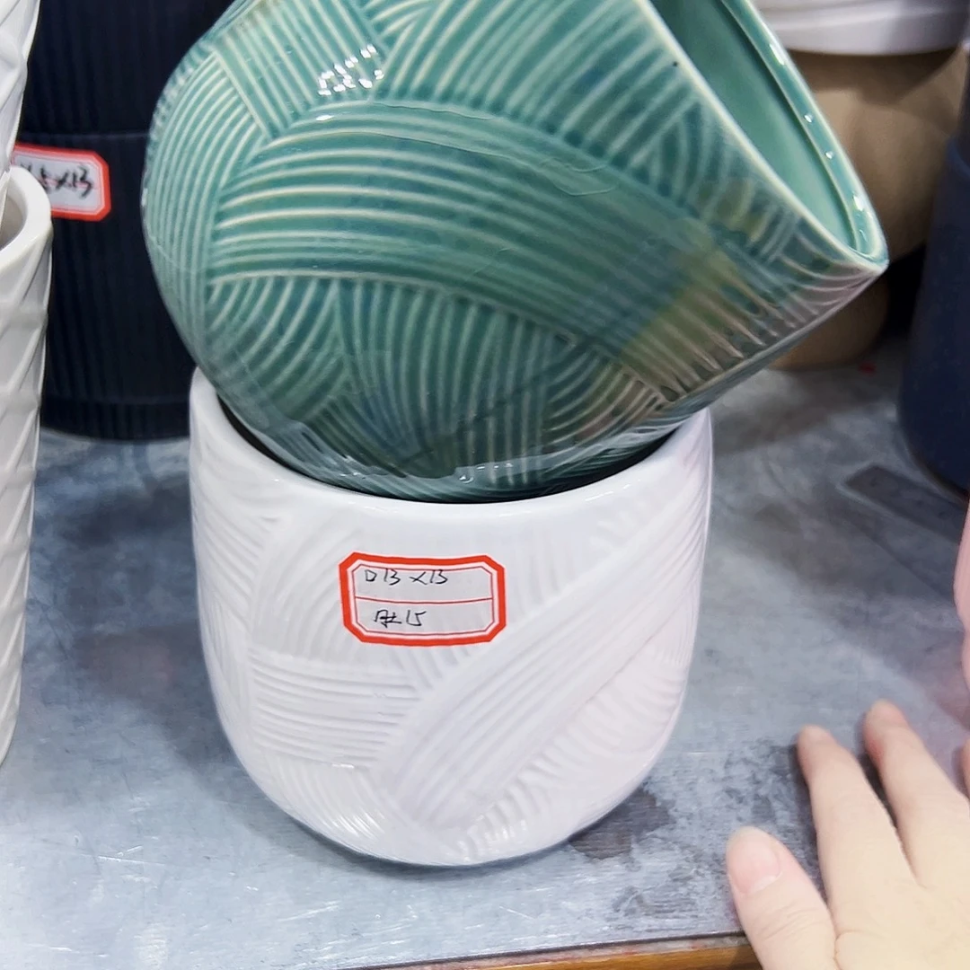 外贸尾单陶瓷花盆凑单10米包邮