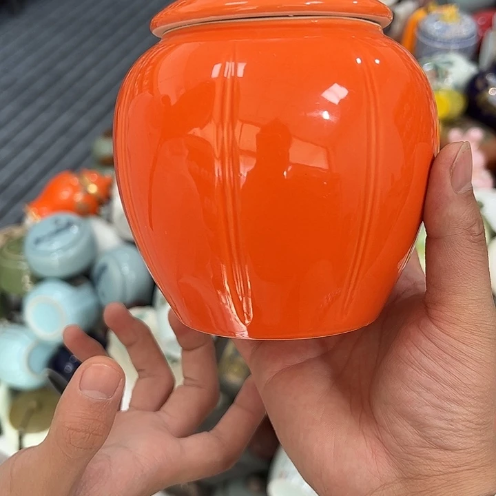 茶叶罐陶瓷家用储物罐瑕疵品介意勿拍