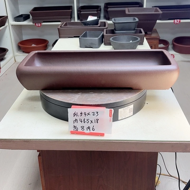 紫砂花盆鸿*元角条盆