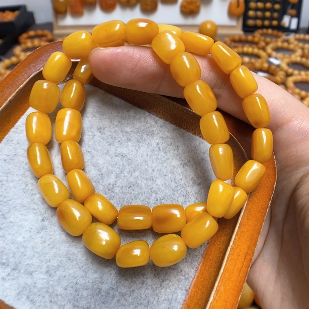 蜜蜡手链未镶嵌屿*蜜蜡