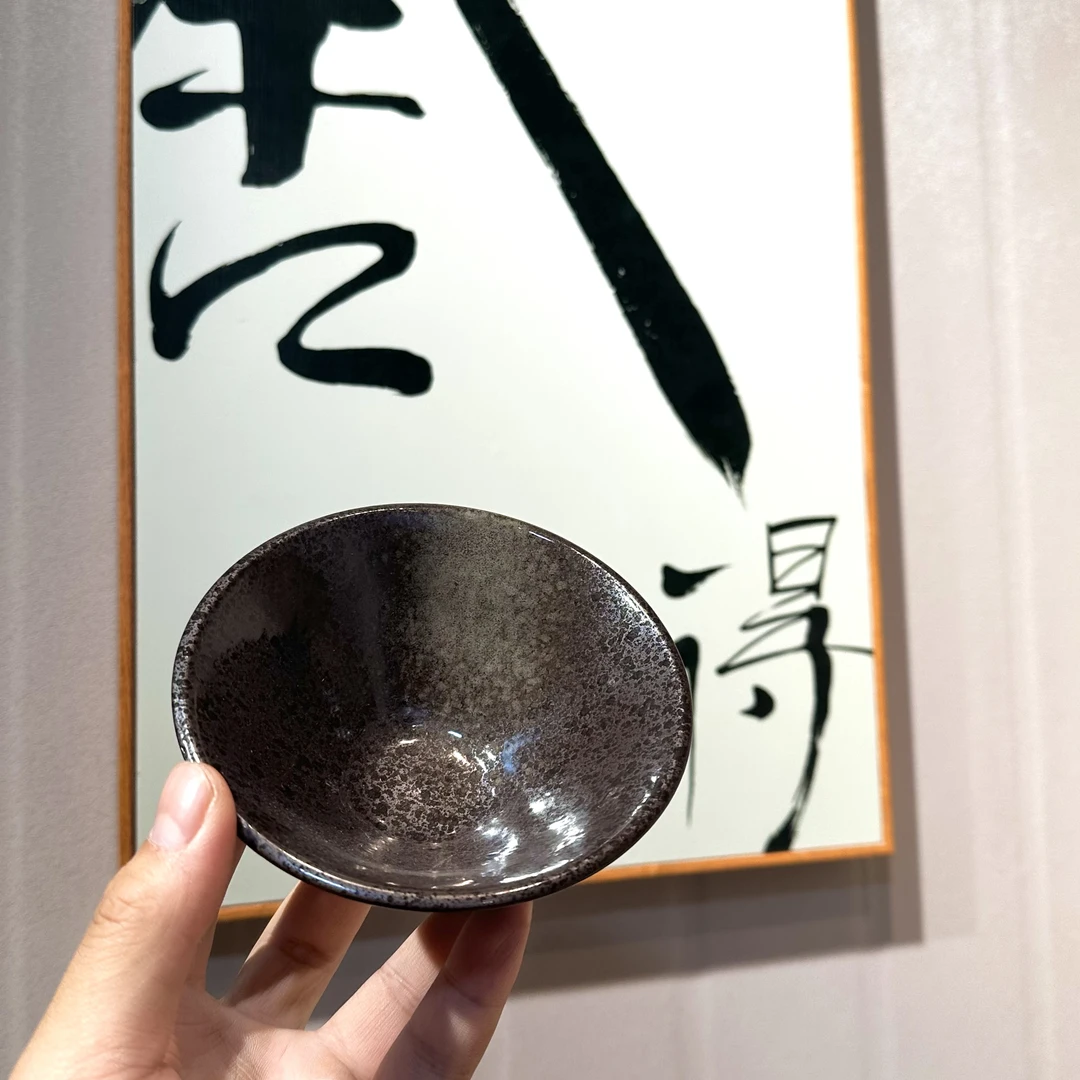 中式复古陶瓷斗笠碗苔藓苔球花盆