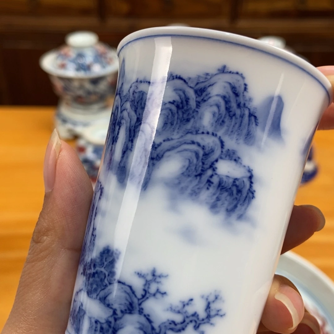 手绘现代茶具非古董
