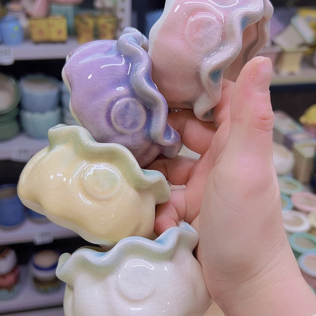 红陶陶瓷花盆当场满12包邮发货