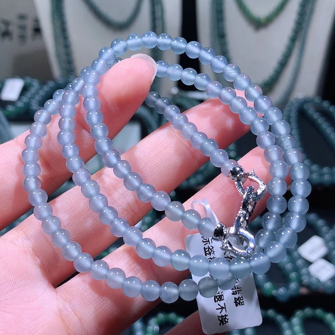 未镶嵌手链翡翠天然a货翡翠项链5