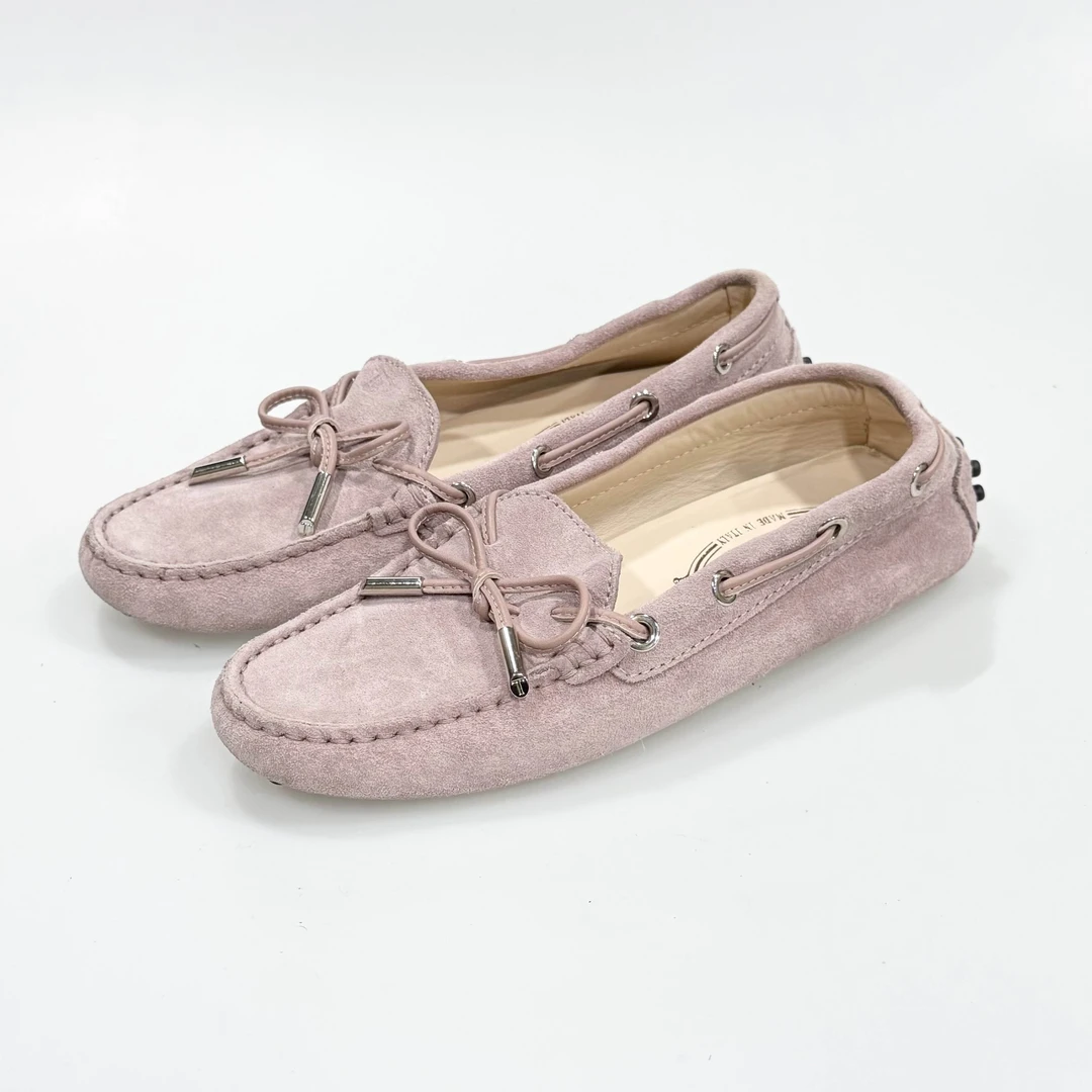 95新 TOD’S/托德斯 34.5码Tod's 粉色豆豆鞋95新