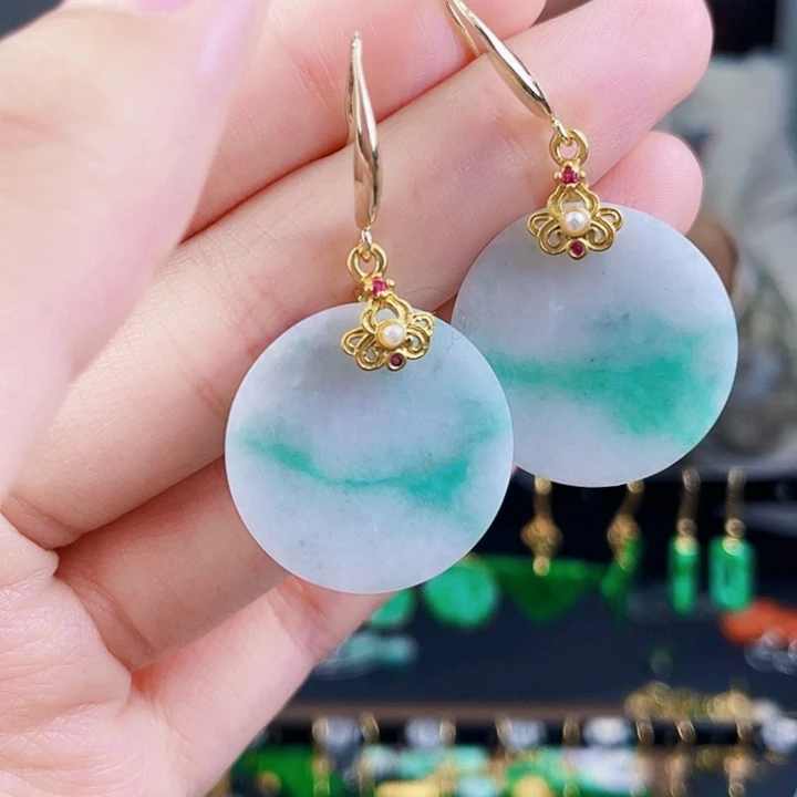 翡翠耳饰未镶嵌饰品