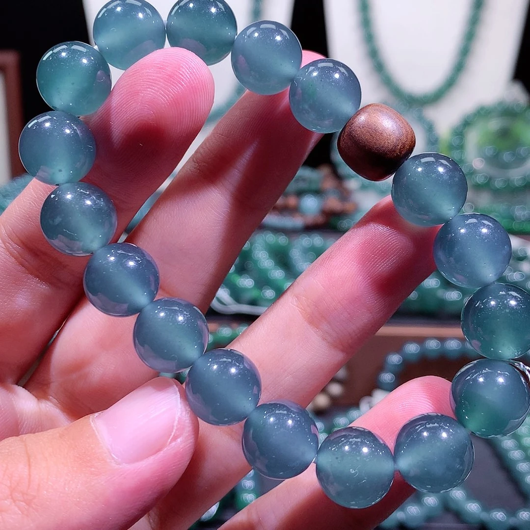 翡翠未镶嵌手链天然a货翡翠手串11.9