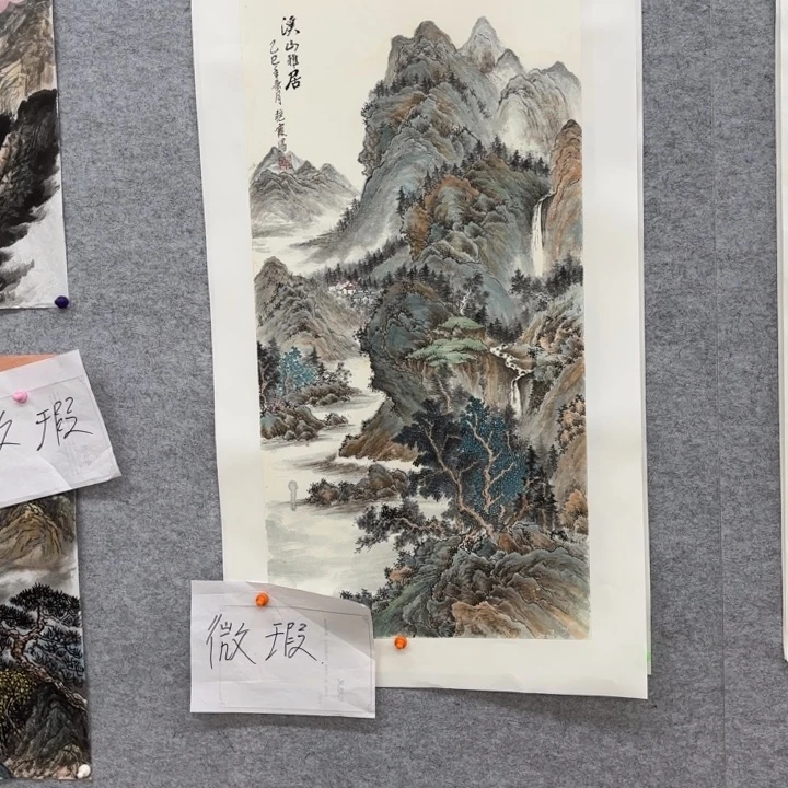 国画岿**动花鸟等多种鸟类的栖息