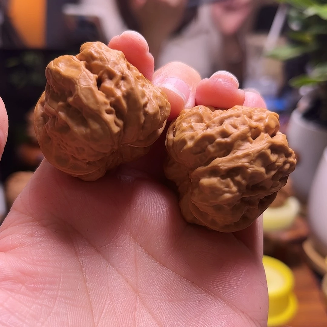 芥***瓜文玩核桃把件35+蛤蟆61