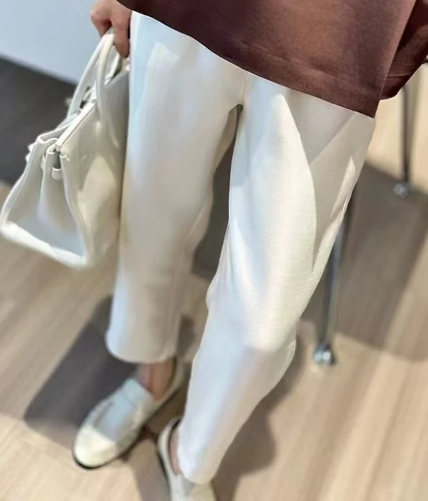 玛薇丝【小哈伦】丝毛百搭轻奢小哈裤