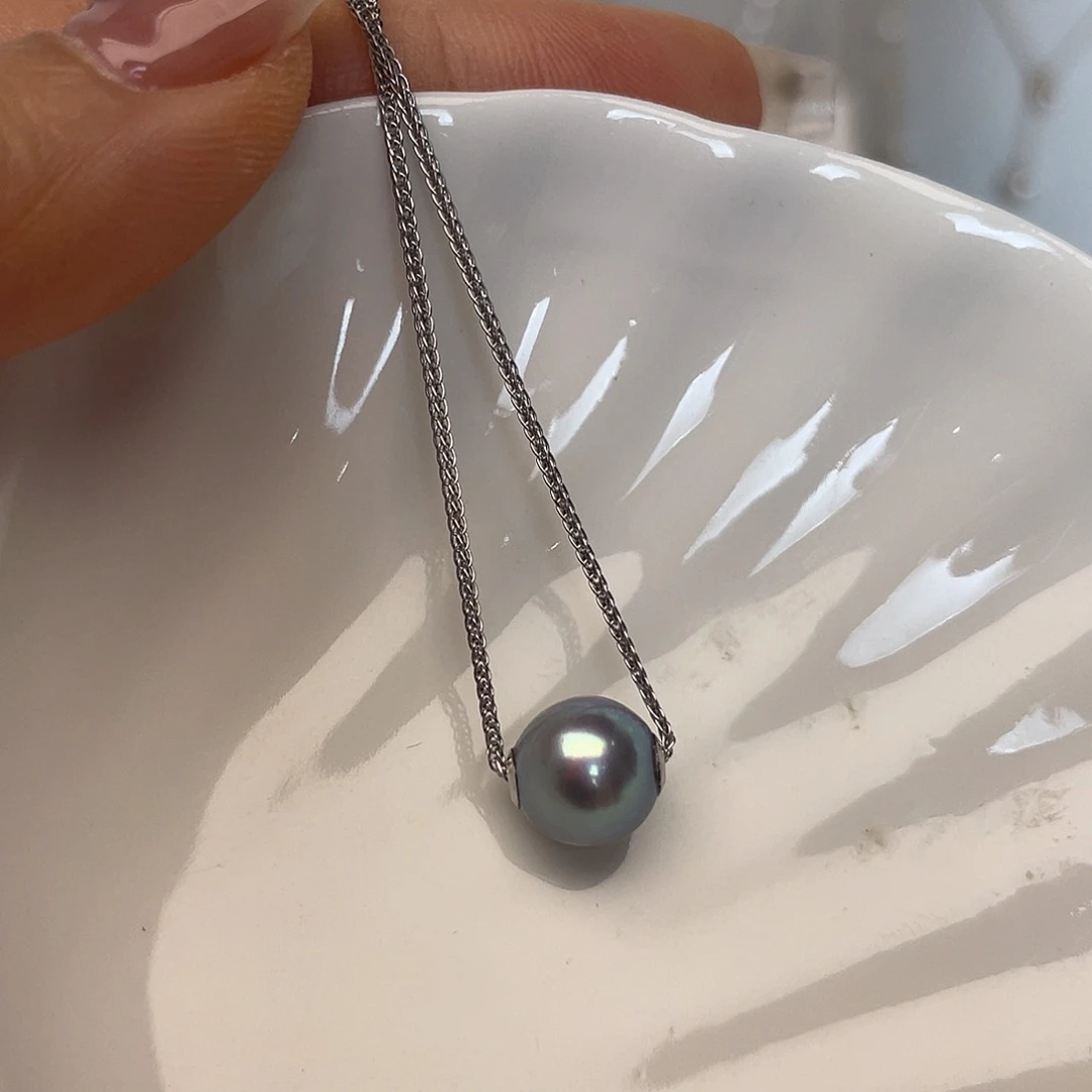 吊坠(赠链)18K金镶嵌海水珍珠