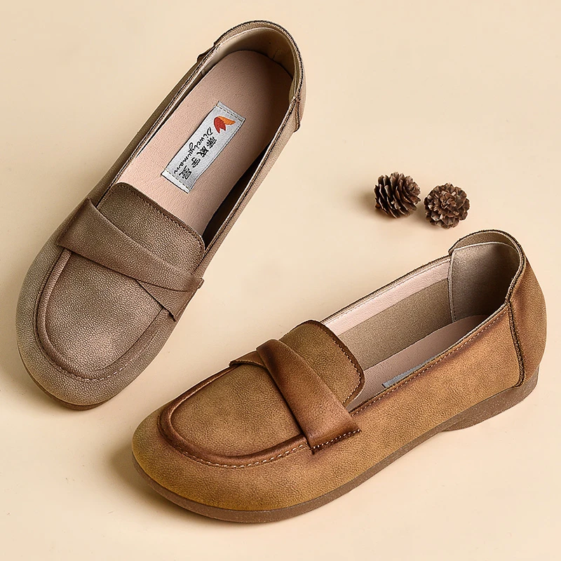 老北京布鞋妈妈春季新款平底舒适透气女单鞋