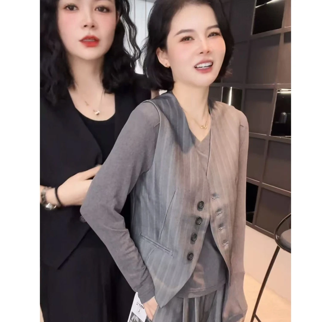 《姚家优麦汇》YHY803秋款马夹设计感百搭时尚休闲女款