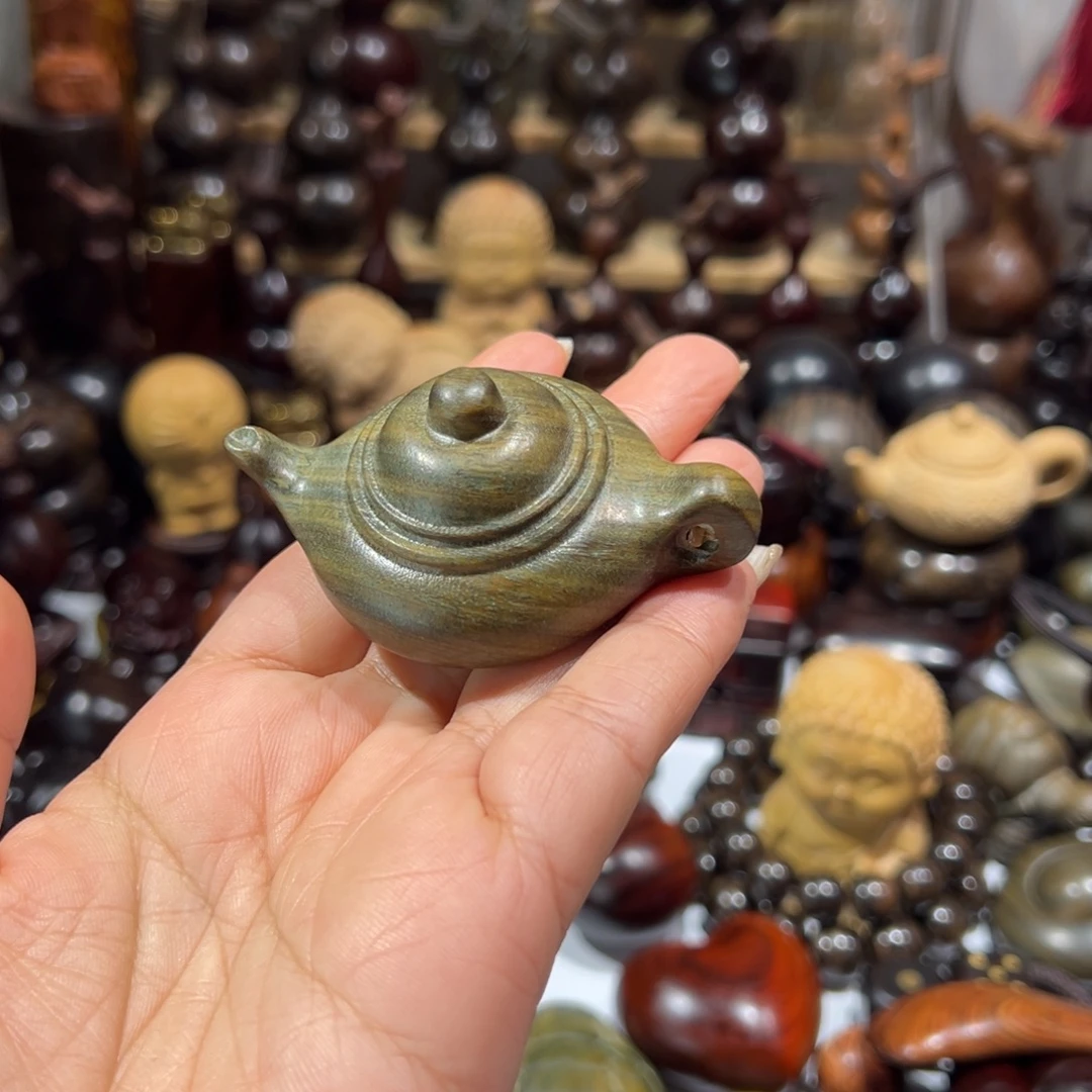 香榧木绿檀绿檀把把壶