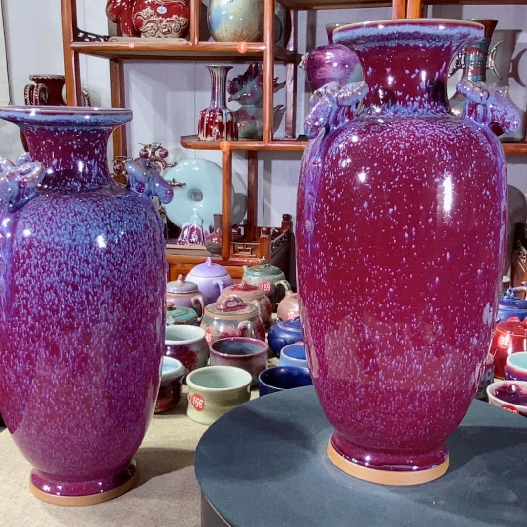 摆件B*n神垕镇原产地钧瓷！