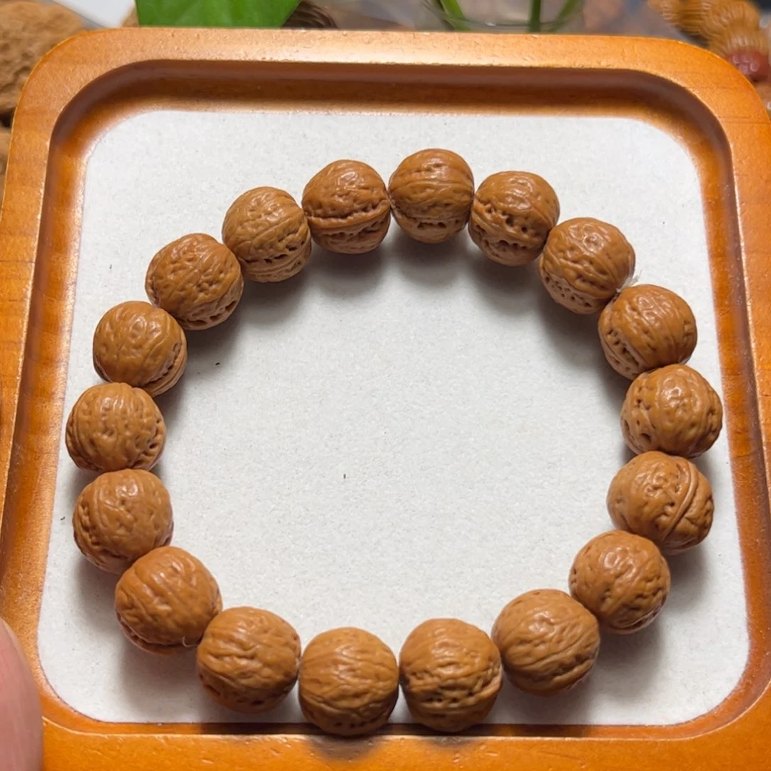 文玩核桃手串边16肚17高15元宝