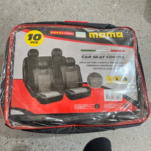 小华灰色包边汽车仿皮座位套件发一包