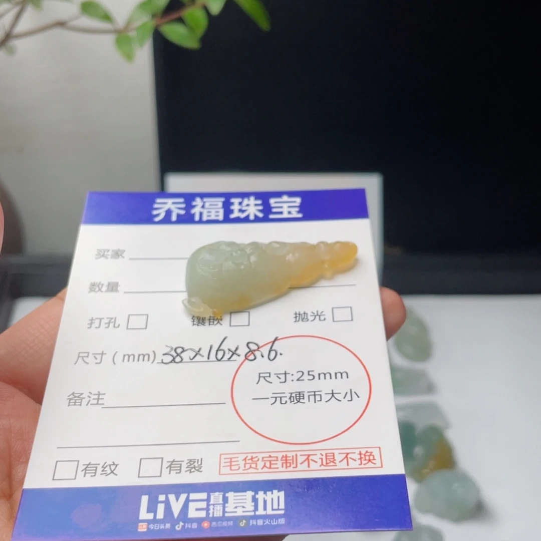 祥***3定制翡翠未镶嵌天然翡翠