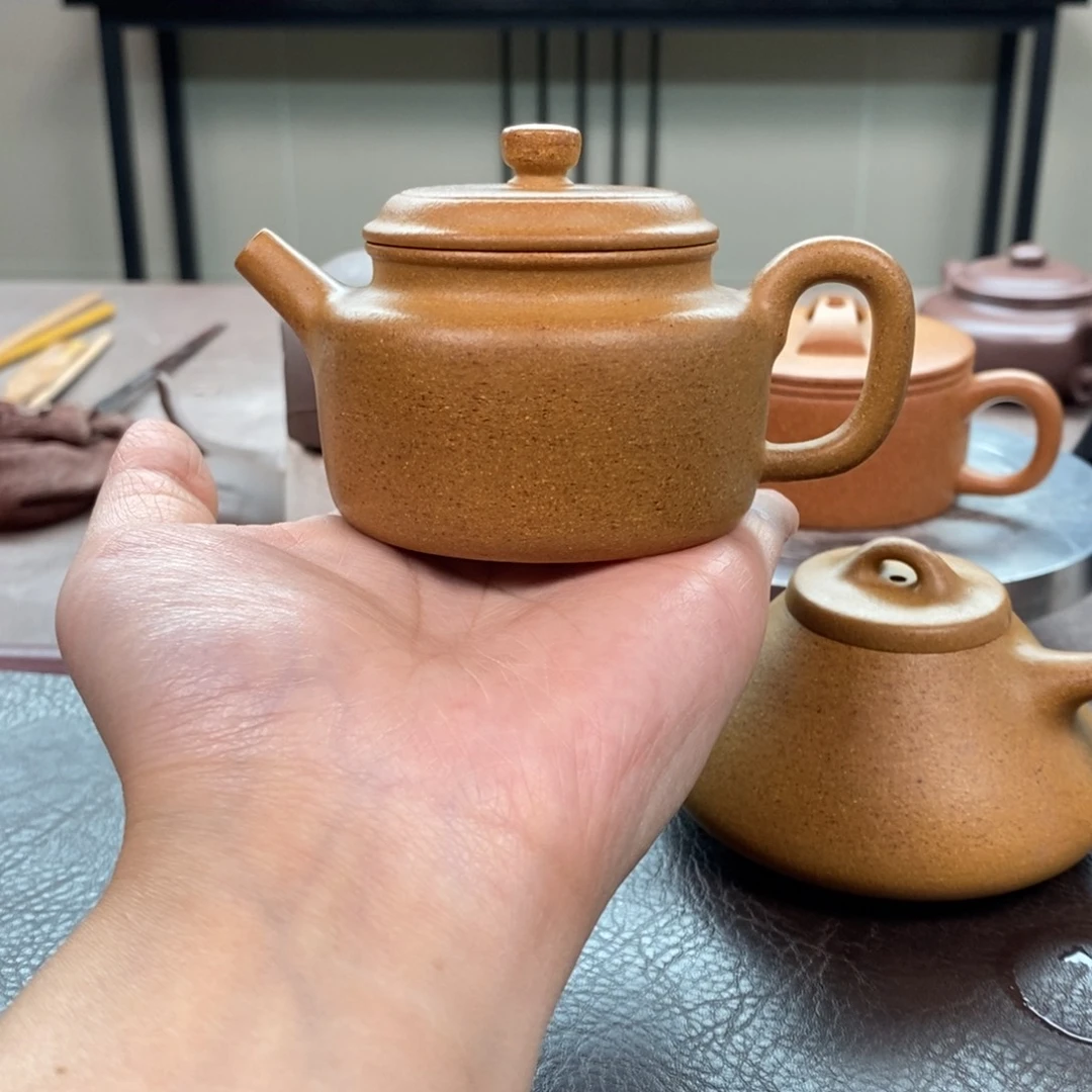 茶壶紫砂黄金段德钟140cc精工半手