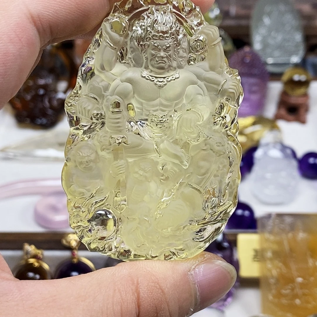 红***哥水晶未镶嵌颈饰天然水晶吊坠