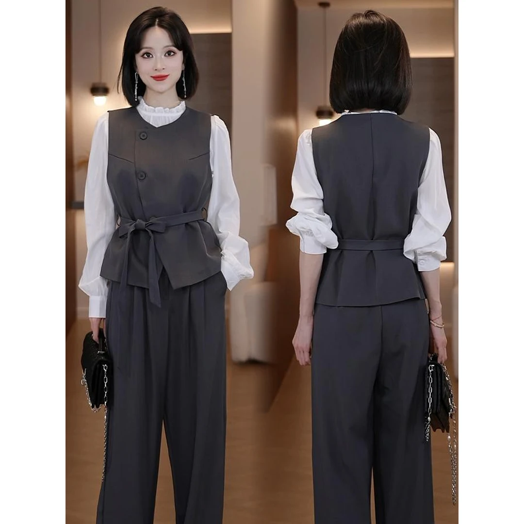 【现货+运费险】收腰气质时尚套装女2025秋季轻熟风优雅风西装减龄