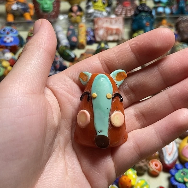 琉璃颈饰开心小狐狸035