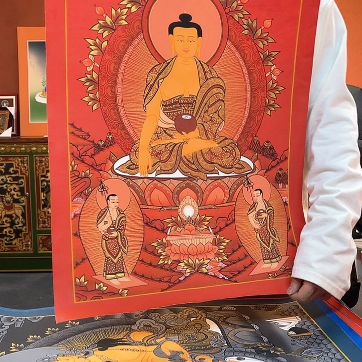 装裱画40×60释迦纯手绘