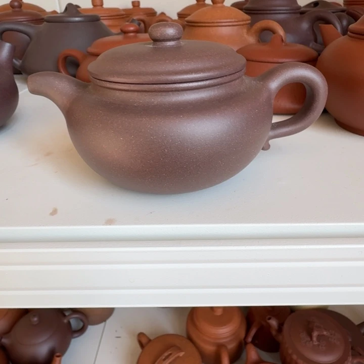 紫砂茶杯紫泥仿古150cc