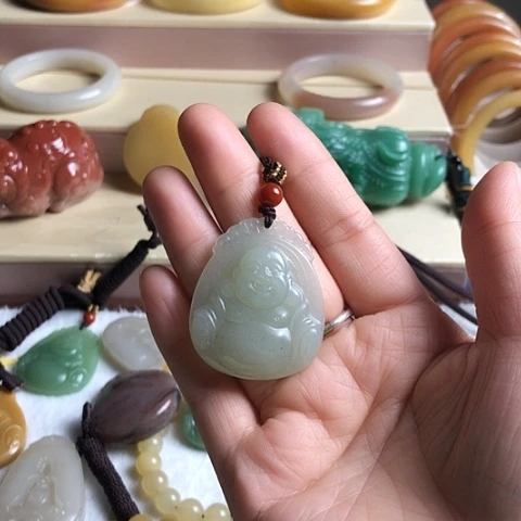 石英质玉未镶嵌颈饰