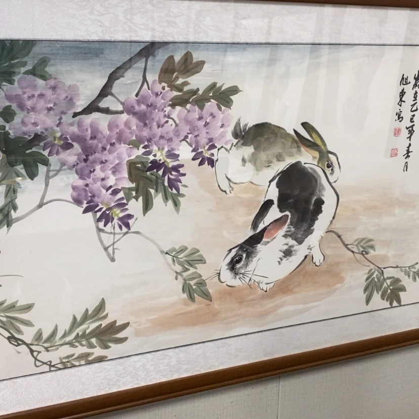【闪购商品】国画手绘国画带框124.62