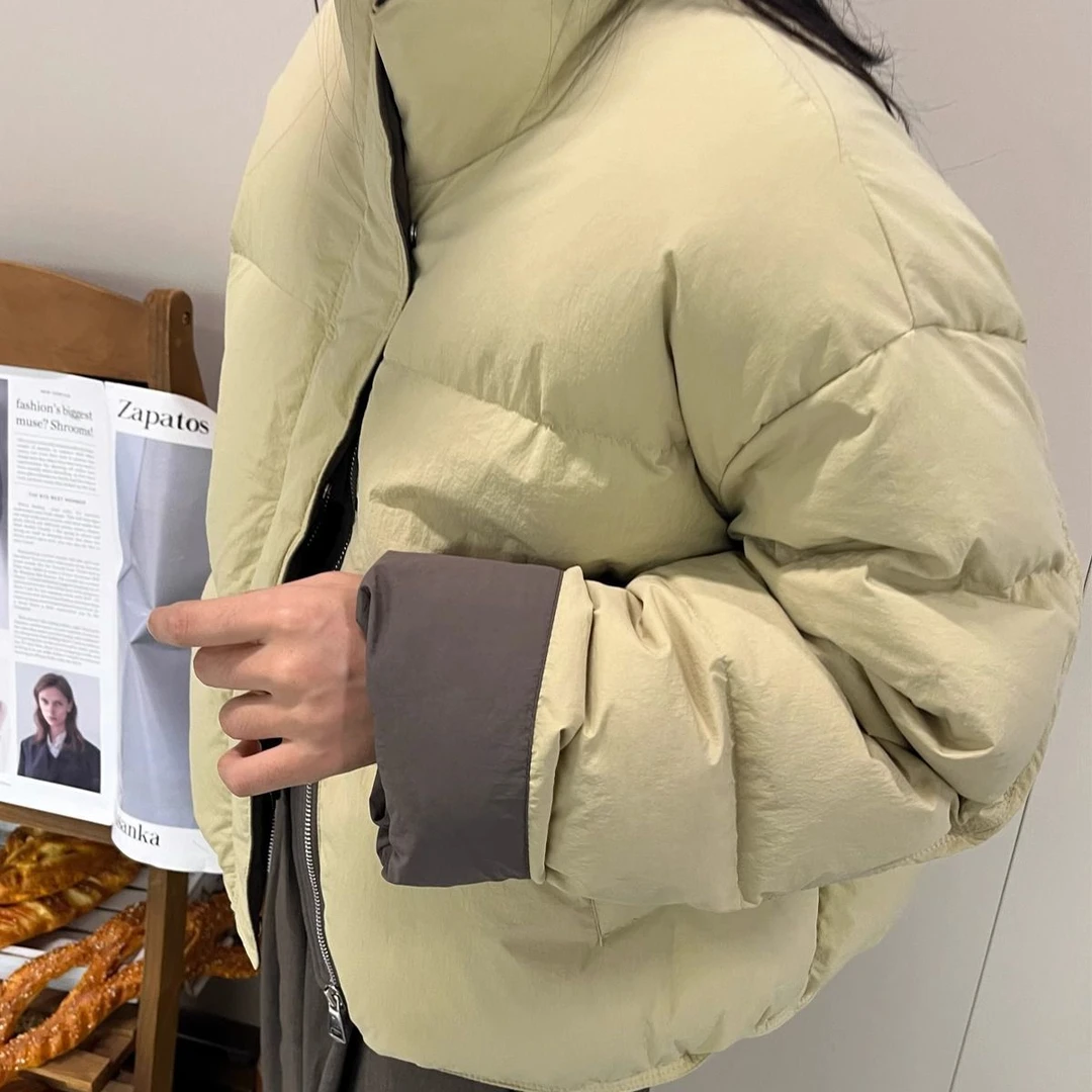 2025年冬装新款棉服女短款立领宽松保暖棉衣棉袄小个子面包服外套