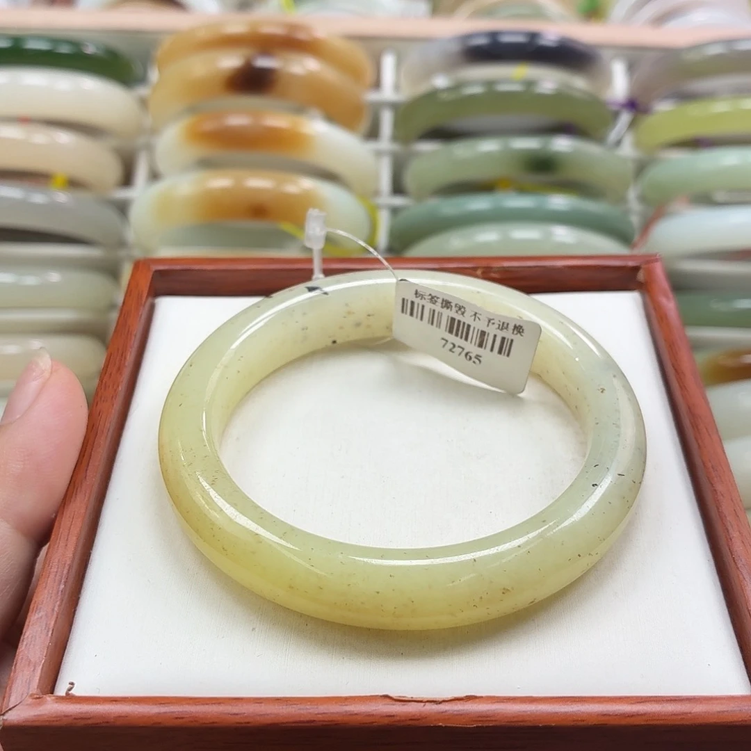 和田玉手镯未镶嵌6 55.9