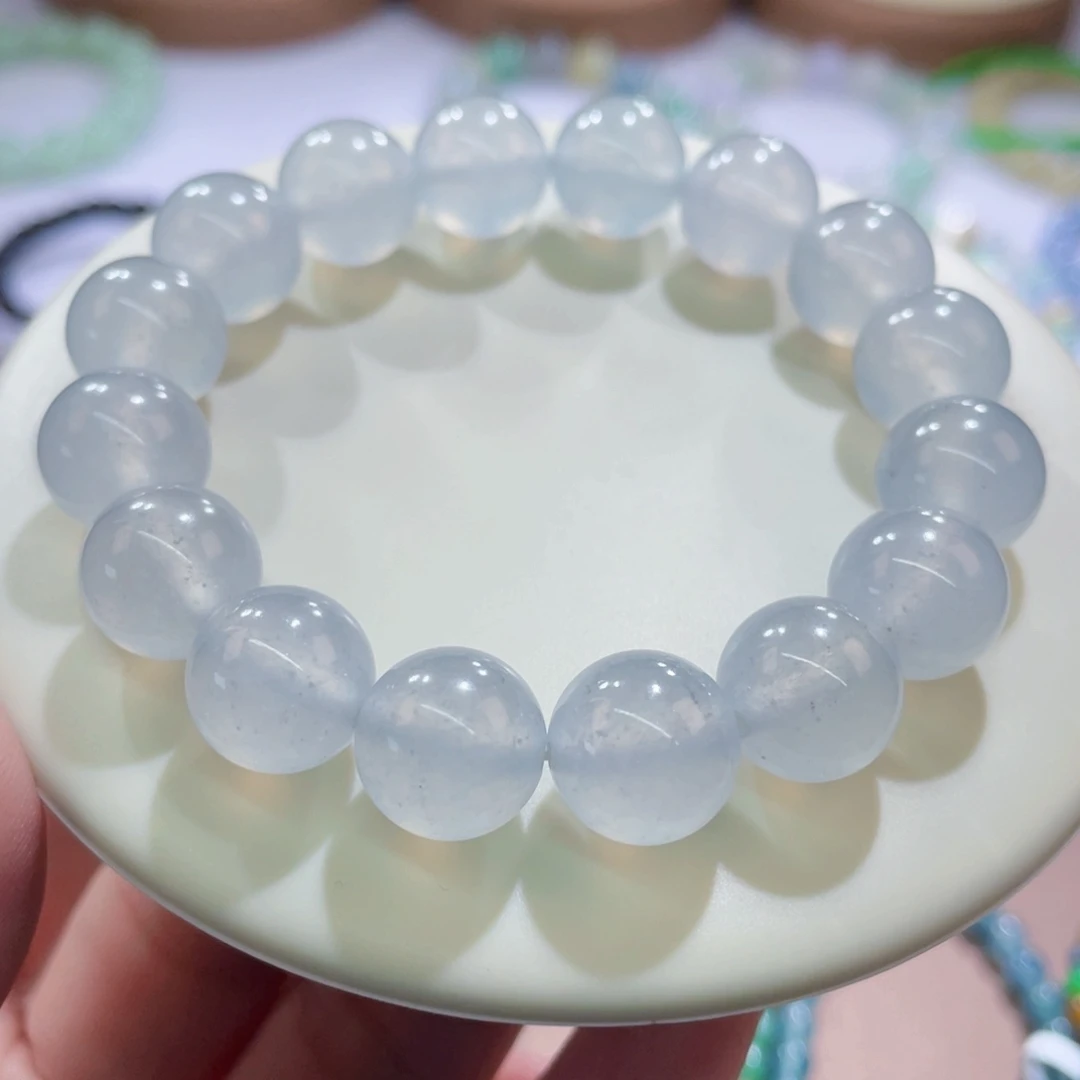 未镶嵌手链翡翠木纳高冰卡11.8
