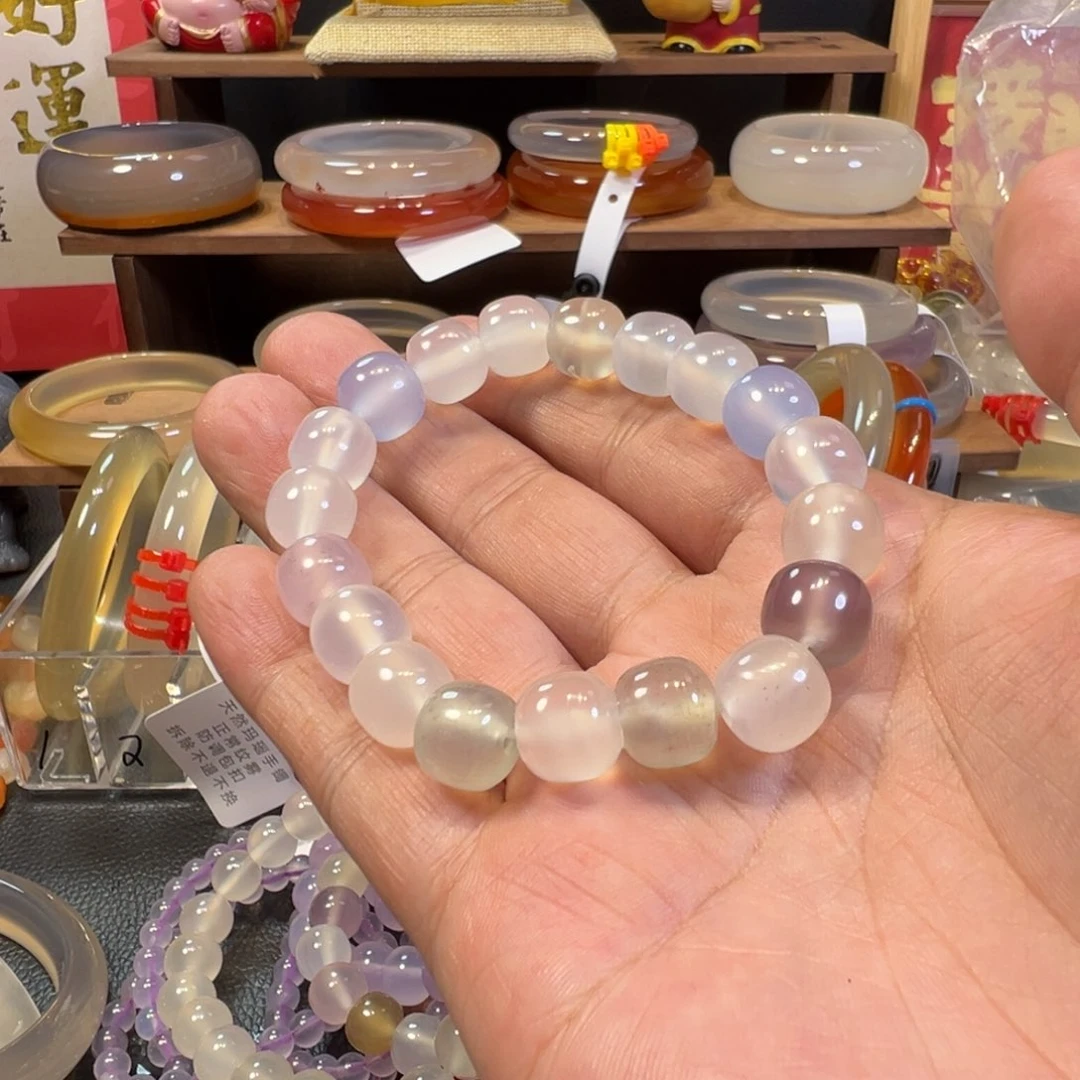 玛瑙/玉髓手镯未镶嵌小*.