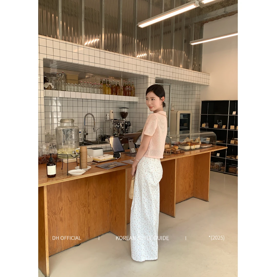 DH OFFICIAL 大花【花花裤 pants】清新浪漫田园风碎花阔腿裤